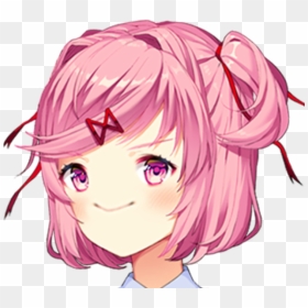 Doki Doki Literature Club Face, HD Png Download - doki doki literature club png