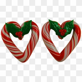 Heart Shaped Christmas Earrings For Pierced Ears - Earring, HD Png Download - earring png