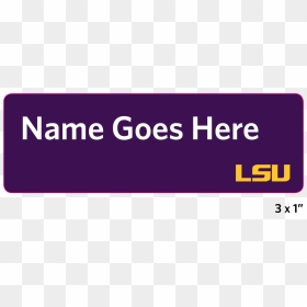 Lsu Name Tag With One Line For Department Information - Electric Blue, HD Png Download - name tag png