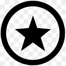 Army Round Sign Star Military Weapon Dot - Creative Commons Sa, HD Png Download - white dot png