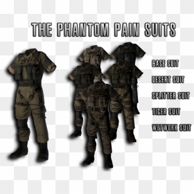 Fallout 4 Mod Lets You Play As Big Boss And Quiet - Fallout 4 Military Outfit Mod, HD Png Download - big boss png