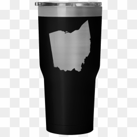 Ohio State Shape Outline White 30 Ounce Vacuum Tumbler - Paper, HD Png Download - ohio outline png