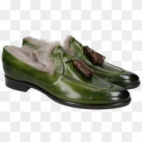 Loafers Clint 6 Ultra Green Dark Brown Tassel - Melvin & Hamilton, HD Png Download - tassel png