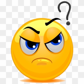 Confused Face Emoticon, HD Png Download - confused face png