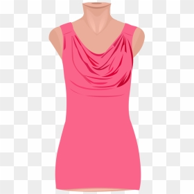 Cowl Neck Clothes Design - Cocktail Dress, HD Png Download - neck png