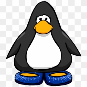 Blue Stardust Slippers From A Player Card - Penguin With Top Hat, HD Png Download - ninja mask png