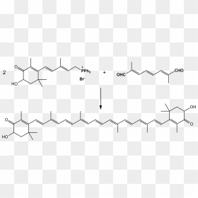 Synthesis Of Astaxanthin By Wittig Reaction - Astaxanthin Reaction As Antioxidants, HD Png Download - reaction png