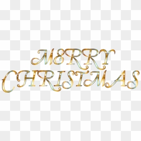 Merry Christmas Clipart Transparent Background - Happy Christmas No Background, HD Png Download - merry christmas gold png