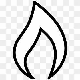Free Vector Flame - Candle Flame Clipart Black And White, HD Png Download - flame vector png