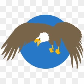 Cartoon Eagle Png - Blue Eagle Circle, Transparent Png - eagle symbol png
