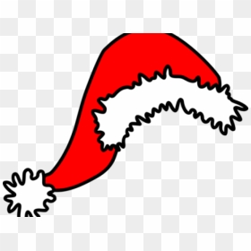 Drawn Santa Hat Christmas Clip Art Santa - Transparent Background Santa Hat Clipart, HD Png Download - santa hat clipart png
