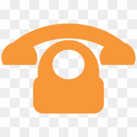 Orange Clipart Cell Phone - Brown Telephone Icon Png, Transparent Png - cell phone vector png
