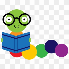 Library Clipart Bookworm - Reading Log Clip Art, HD Png Download - books clipart png