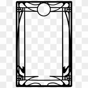 Picture Free Library Border Clipart Black And White - Art Deco Border Black And White, HD Png Download - art deco border png