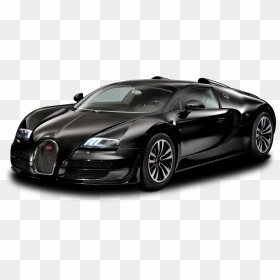 Black Bugatti Veyron Grand Sport Vitesse Car - Toyota Supra 2020 Price, HD Png Download - sports car png