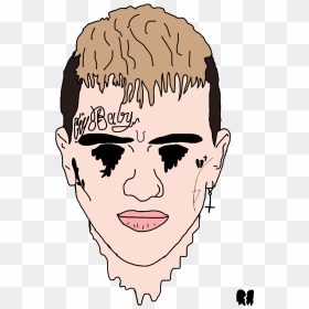 Lil Peep Png , Png Download - Tattoo Lil Peep Face Png, Transparent Png - lil peep png