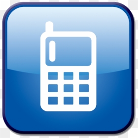 Golden Cell Phone Icon, HD Png Download - cell phone vector png