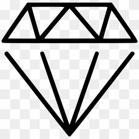 Diamond Gems Gemstones - Diamond Outline, HD Png Download - gems png