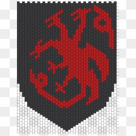 Targaryen Bead Pattern - Kandi Bead Mask Pattern, HD Png Download - ninja mask png