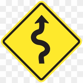 Winding Road Sign Png Clipart , Png Download - Winding Road Sign Png, Transparent Png - road sign png