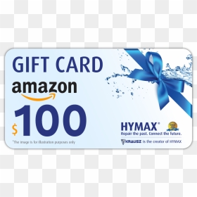 $100 Amazon Gift Card Blue, HD Png Download - amazon gift card png