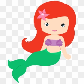 Little Mermaid Cute Png, Transparent Png - mermaid clipart png