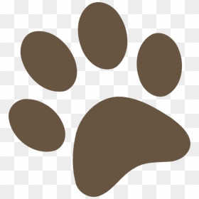 Brown Paw Print Clip Art At Clipart Library - Brown Paw Print Clip Art, HD Png Download - cat paw print png