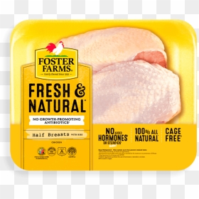 Fresh & Natural Half Chicken Breasts - Foster Farms Bowl, HD Png Download - chicken breast png