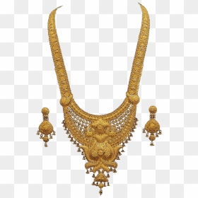 Gold Jewels Png - Rani Haar Design In Gold Hd, Transparent Png - jewels png
