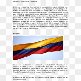 Document, HD Png Download - bandera colombia png