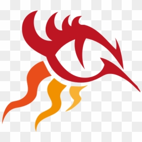 Vector Drawing Of Forward Moving Fire Flame - Flaming Eye Logo Png, Transparent Png - flame vector png