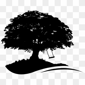 Transparent Breathe Png - Oak Tree Silhouette, Png Download - oak tree silhouette png