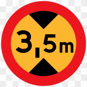 5 M Traffic Road Sign Vector Illustration - 3.5 M Road Sign, HD Png Download - road sign png