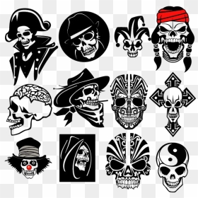 Creative Skull Png Photo - Skull Pirate Punk Vector, Transparent Png - cartoon skull png