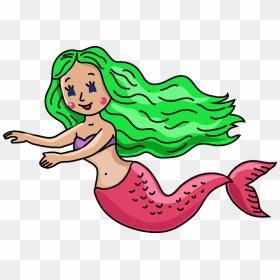 Mermaid Clipart, HD Png Download - mermaid clipart png