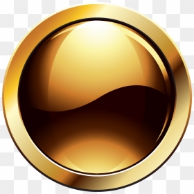 Button Gold Png, Transparent Png - download button png