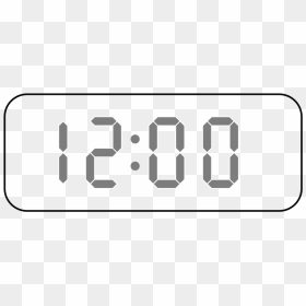 12 Horas Reloj Digital, HD Png Download - reloj png
