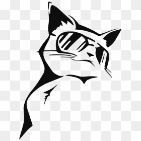 Stencil Coolcat By - Cool Cat Stencil, HD Png Download - cool cat png