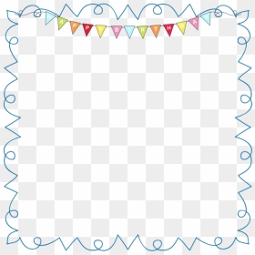 Transparent Gold Confetti Border Png - Free Clipart Birthday Frames, Png Download - confetti border png