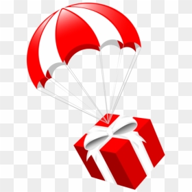 Transparent Santa Claus Parachute Gift Heart Line For - Graphic Design, HD Png Download - merry christmas gold png