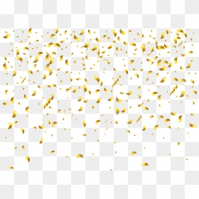 Transparent Glitter Confetti Png - Gold Confetti Transparent Background, Png Download - confetti border png
