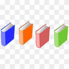 Row Of Books Clipart , Png Download - 4 Books Clipart, Transparent Png - books clipart png
