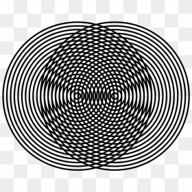 Optical Illusion Black And White, HD Png Download - circle pattern png