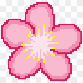 Transparent Sakura Flower Png - Cherry Blossom Pixel Art, Png Download - pixel art png