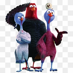 Cute Cartoon Turkey Material - Free Birds, HD Png Download - cute turkey png