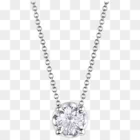White Gold Pendant Round Cut Diamond, HD Png Download - jewels png