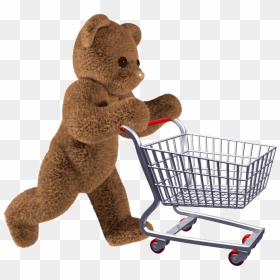 Money Cart Clipart Png Stock Gifts - Bear Shopping Clipart, Transparent Png - cart png