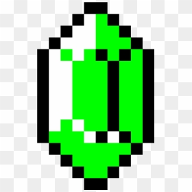 Legend Of Zelda Rupee Pixel Art , Png Download - Zelda Rupee 8 Bit, Transparent Png - pixel art png