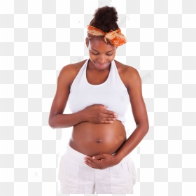 Transparent Pregnant Woman Png - Black Pregnant Woman Belly, Png Download - black woman png