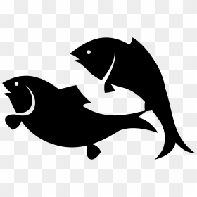 Two Fishes Clip Arts - Fish Black Clip Art, HD Png Download - fish.png